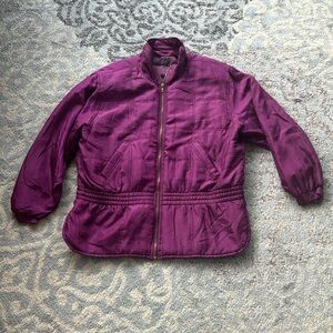 Vintage Studio Sportif Silk Jacket Purple XL